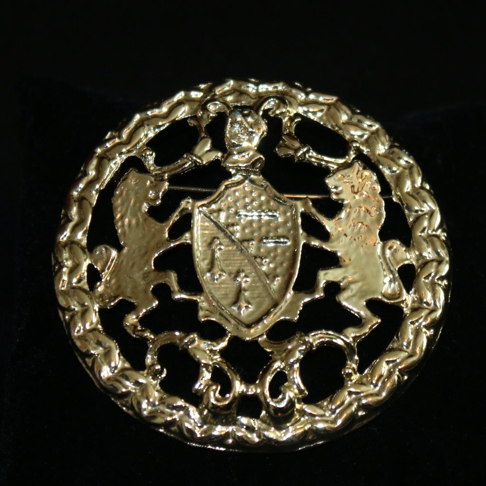 Gold Tone Brooch